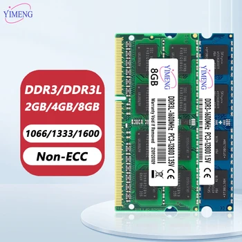 DDR3 DDR3L 4GB 8GB Laptop-Speicher RAM PC3L 1,35V 1066 1333 1600MHz PC3 1,5V 8500 10600 12800 204-Pin SODIMM