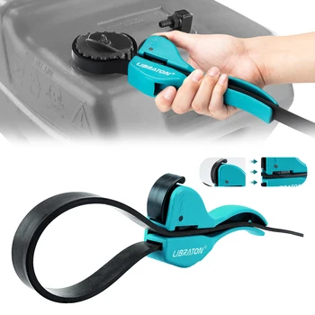 LIBRATON 1PC Multifunktionaler Gürtelschlüssel, verstellbarer Gummiband, Glasschlüssel, Werkzeug, Öffner