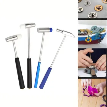 Metall Mini Hammer Doppelkopf Uhr Reparatur Hammer Gummi Metall Weich und Hart Dual Zweck Hammer Handgemachte