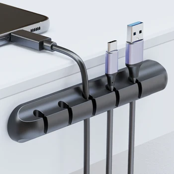 Selbstklebende Kabelhalter-Clips, Kabelmanagement, Kabel-Organizer für den Schreibtisch, USB-Ladekabel