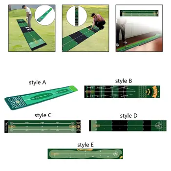 Golf-Putting-Matte, praktische Golf-Übungsmatte für Park, Büro, drinnen und draußen