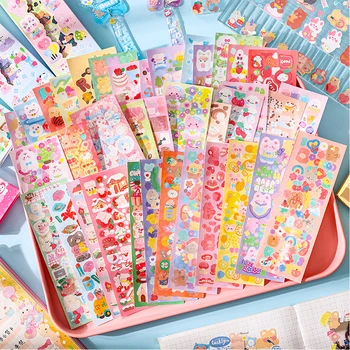 Kawaii-Aufkleber für Kinder, niedlich, stationär, ästhetisch, Tagebuch, Dekoration, Kunstbedarf (200 Stück)