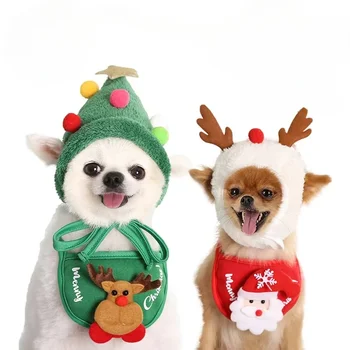 Weihnachten Haustier Katze Hund Hut Santa Kleiner Welpe Weihnachten Urlaub Kostüm Ornamente Cosplay Requisiten