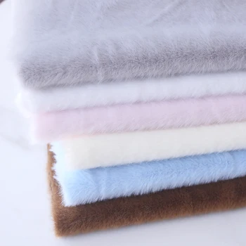 DIY 5MM Plüschstoff, verdickter Stoff, einfarbig, weich, Kunstfell, Patchwork, Taschen, Kleidung