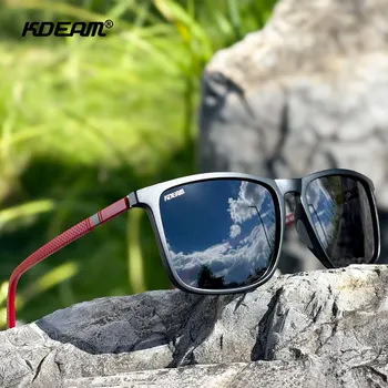 KDEAM Extra Große XL Polarisierte Sonnenbrille für Männer, Photochrome Fahrerbrille, Übergroß für Großes