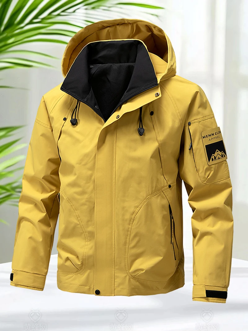 Wasserdichte Jacke Herren Outdoor Softshell Reißverschluss
