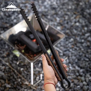 CAMPINGMOON Multifunktionales Grillzubehör, Carbon-Clip, verdickte Isolierung aus Edelstahl, Griffclip aus