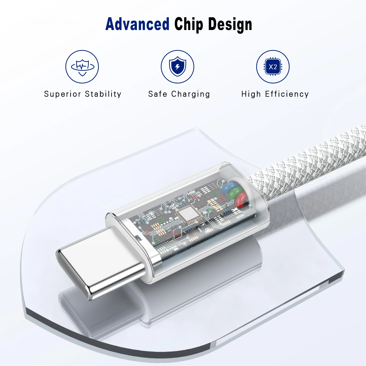 USB-C auf USB-C Kabel 60 W PD, 1 oder 2 m – Bild 5