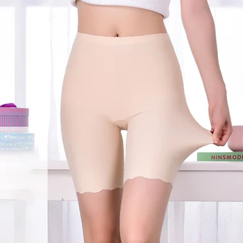 Nahtlose Sicherheits Kurze Hosen Sommer Frauen Plus Größe Boxer Für Weibliche Anti Reiben Sicherheit Shorts