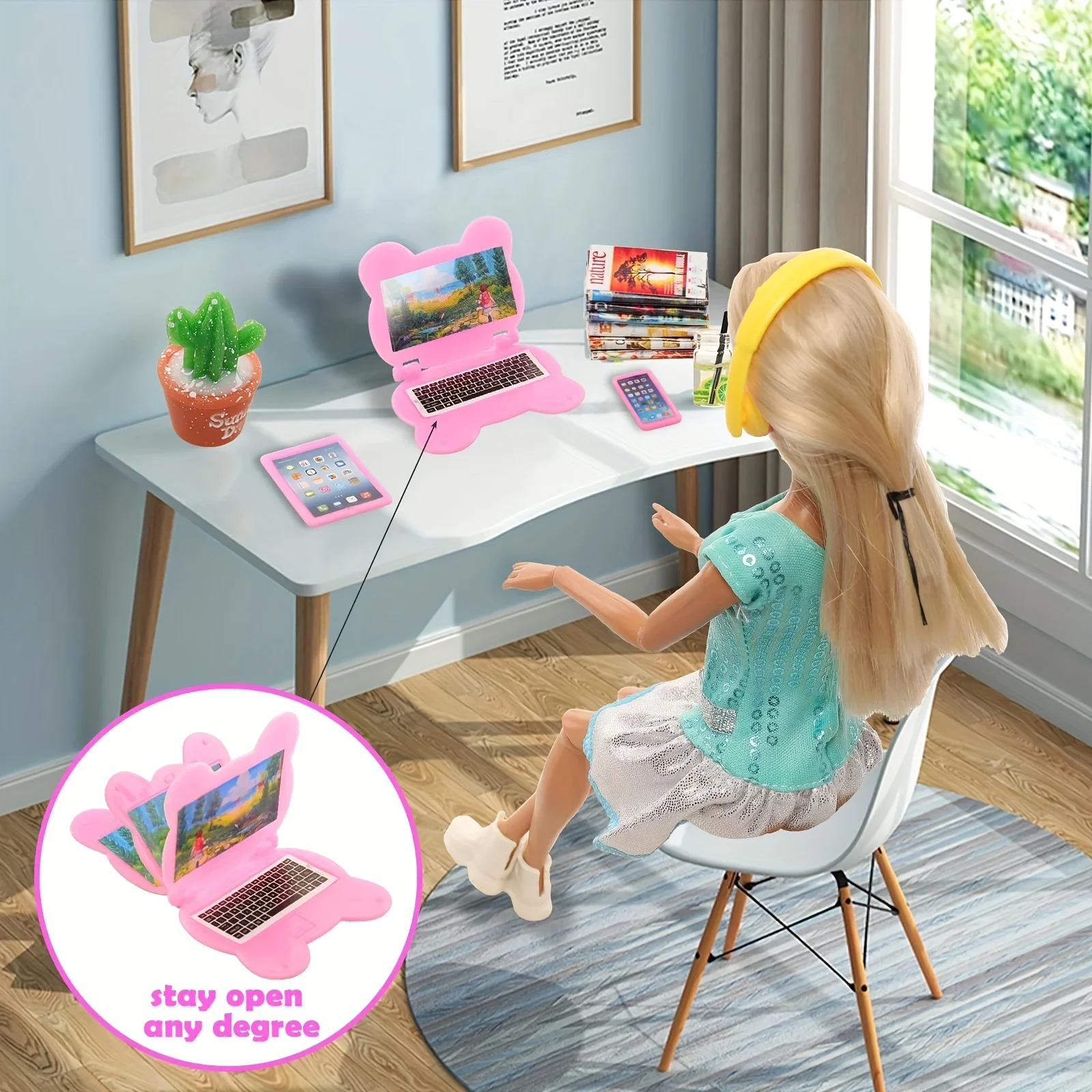 3-teiliges Puppenhaus-Miniatur-Set: Niedliche Kawaii – Bild 2