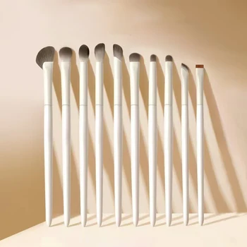 Set Natürliche Augen-Make-up-Pinsel Detail-Lidschattenpinsel Weißer Ultra-Weicher Lidschatten