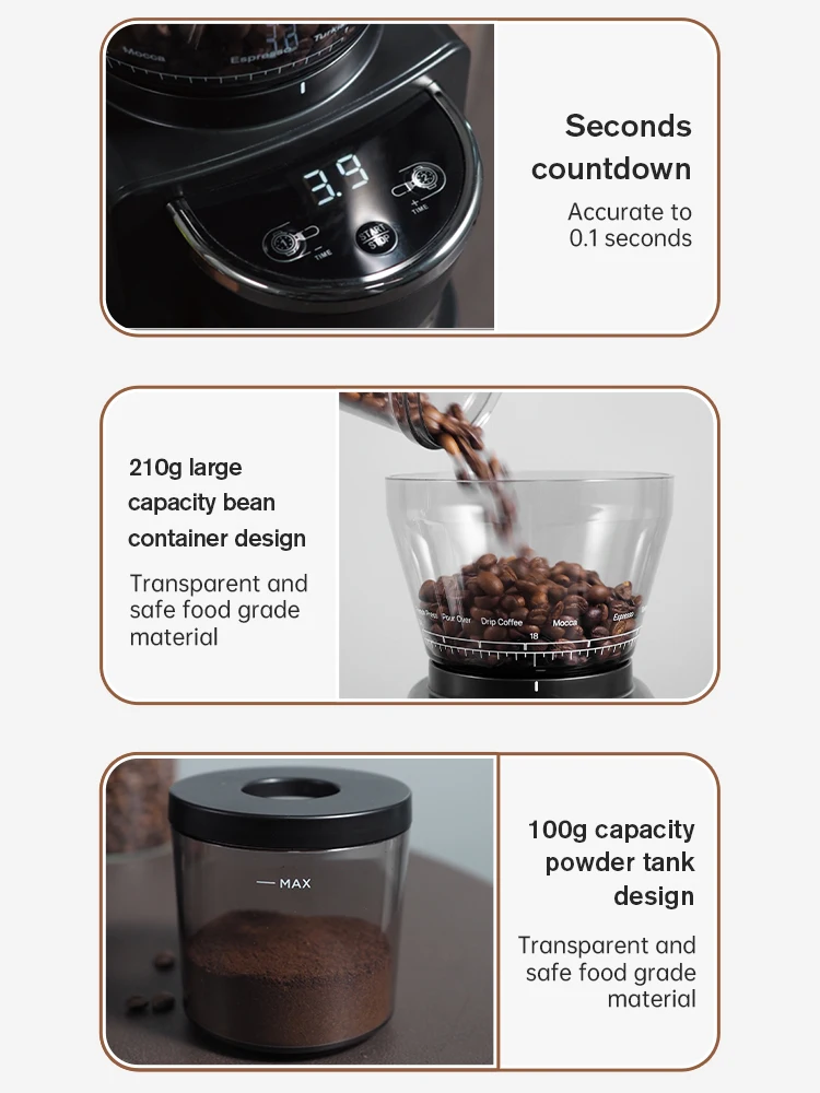 HiBREW Kaffeemühle, automatische elektrische Kaffeemühle mit – Bild 6