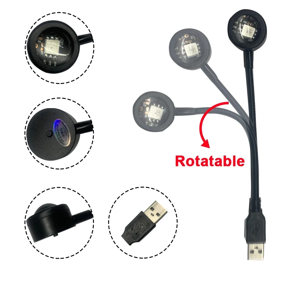 LED Sonnenuntergang Lampe Nachthimmel USB Projektor