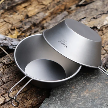 Tiartisan 260 ml Titan Camping Sierra Schüssel mit festem Griff Outdoor Picknick Ultraleicht tragbare Salat