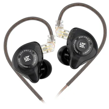 KZ EDX PRO X Dynamic Drive Kopfhörer HIFI Bass Ohrhörer DJ Musikunterdrückung Sport Headsets 2PIN Kabel KZ