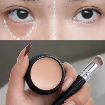 Concealer & Contour-Creme, Volle Abdeckung, Langanhaltend, Aufhellender Augenfarbkorrektor für Perfektes