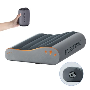 FLEXTAIL ZERO PILLOW - Ergonomisches Aufblasbares Kissen mit Doppelter Unterstützung für Reisen und Zuhause