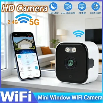 WLAN-Kamera Sicherheitsmonitor Mini 1080P HD Camcorder für Innenräume mit Nachtsicht Intelligente