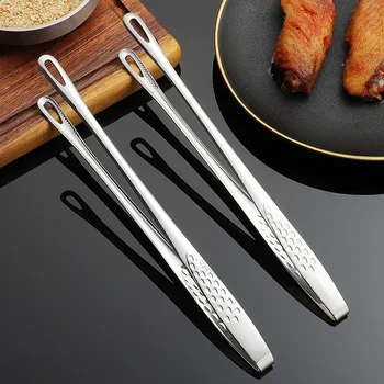 Küche Zange Grill Zange Kochen Pinzette Edelstahl Salat Fleisch Lebensmittel Zange Clip Buffet BBQ Werkzeuge