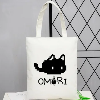 Omori Tragetasche Shopper Sac Cabas Einkaufstasche Y2K personalisierbar für Damen
