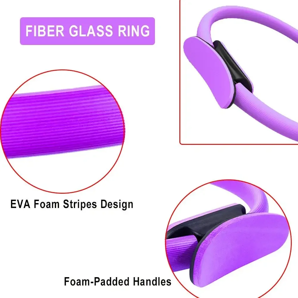 Yoga Fitness Ring Pilates Ring Frauen Mädchen Übung Hause – Bild 5