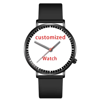 Quarz-Armbanduhr mit individuellem Design, personalisiertem Bild, bedruckte Foto-Uhr für Damen