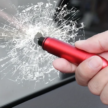 Auto-Notfall-Fluchtwerkzeug, Fensterbrechhammer, Sicherheitshammer, Auto-Fensterbrecher aus Metall, klein