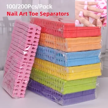 Nail Art Zehenspreizer Finger Füße Schwamm Soft UV Gel Polish Beauty Tools Maniküre Pediküre Pack Nagel Kits