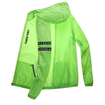 Ultradünne wasserdichte Sonnenschutzkleidung Sommer schnell trocknende Fahrradjacke Herren Laufen Camping