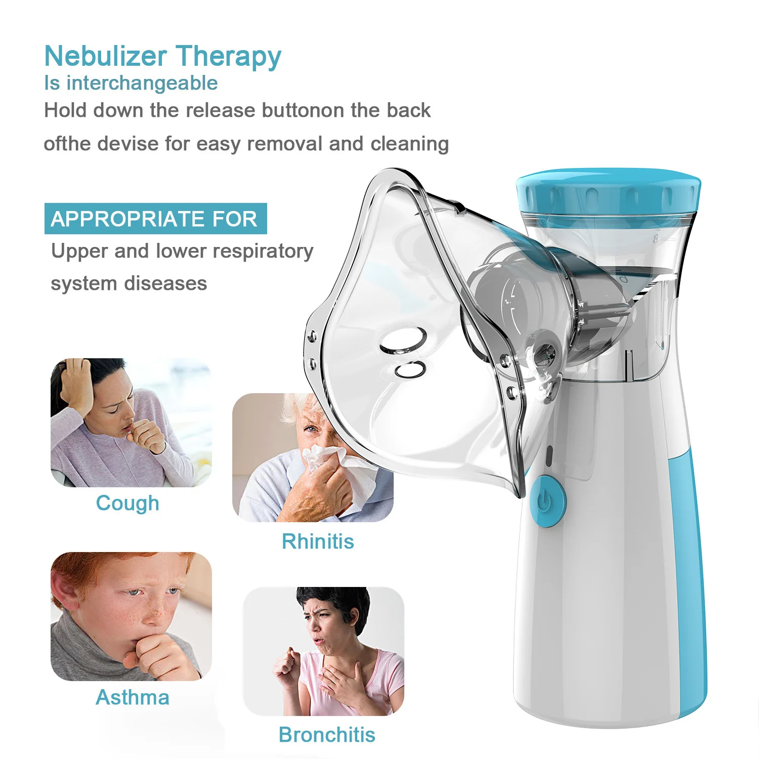 Handheld tragbare Inhalation verne bler Mesh Zerstäuber – Bild 2