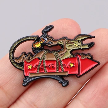 Lustige Cartoon-Klassiker-Film-Emaille-Pins, coole Anstecknadeln für Rucksäcke, niedliche Broschen