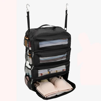 Koffer-Organizer Hochkapazitäts-Reisegepäck-Organizer Hängendes Regal Packwürfel Schrank Zusammenklappbare
