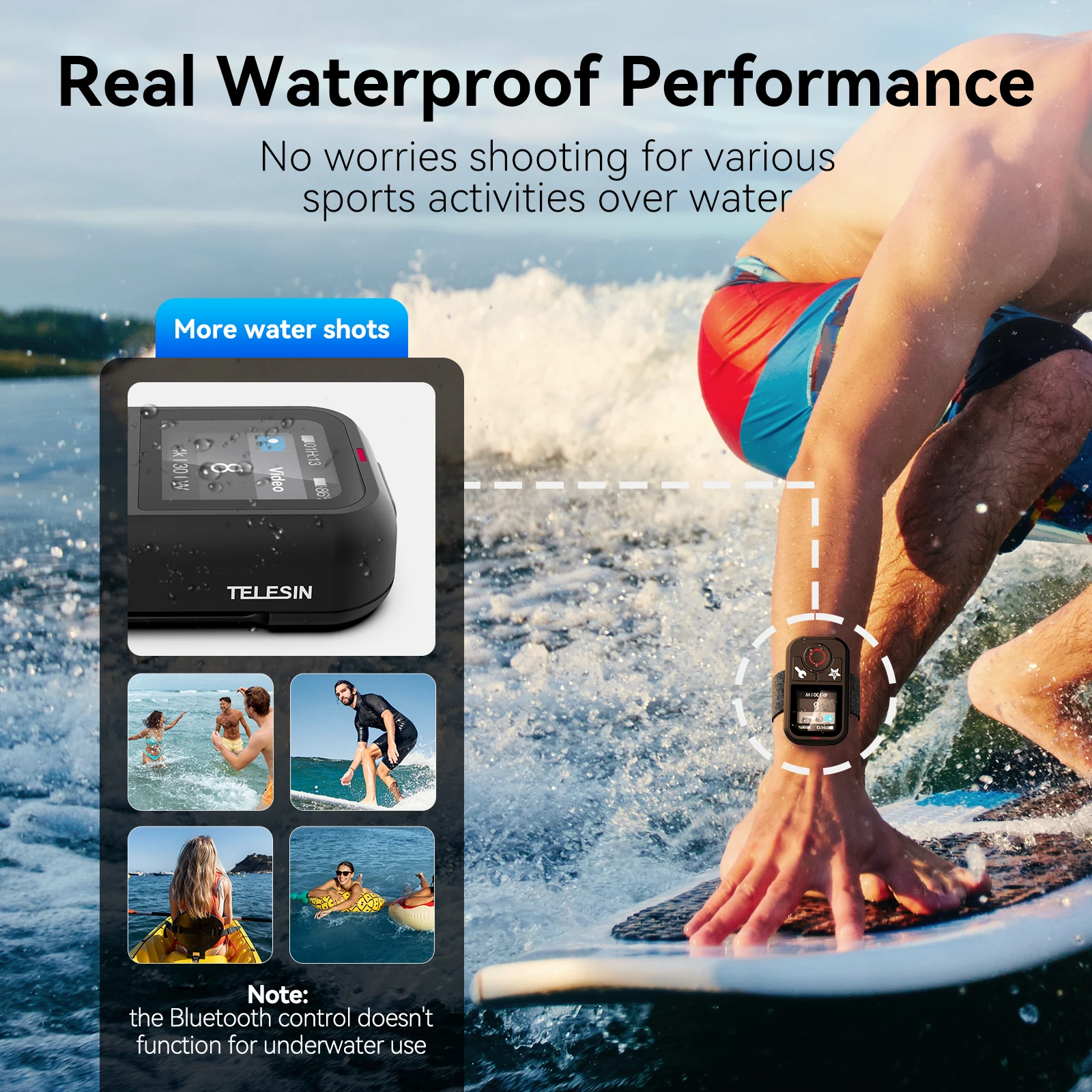 TELESIN Wasserdichte Bluetooth-Fernbedienung für GoPro Hero – Bild 5
