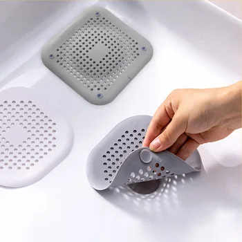Anti-Verstopfungs-Bodenablaufabdeckung aus Silikon für Waschbecken, Abflussauslass für Badezimmer