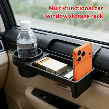 Auto-Organizer-Box mit Getränkehalter, Becherhalter, Seitentür-Fenster-Handyhalterung, hängendes