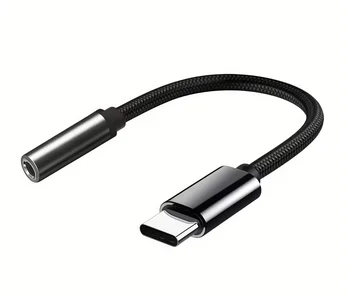 USB-C zu Aux Audio Dongle Kabel USB-C zu 3,5mm Kopfhöreranschluss Adapter