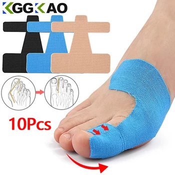Vorgeschnittenes Kinesiologie-Tape für Ballenzehen, Bunion-Korrektor und Linderung (10 Stück)