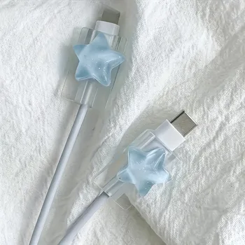 Korea Nette 3D Ozean Sterne Ändern Ladegerät Schutz Abdeckung Ladegerät Linie Protektoren Organizer Wickler