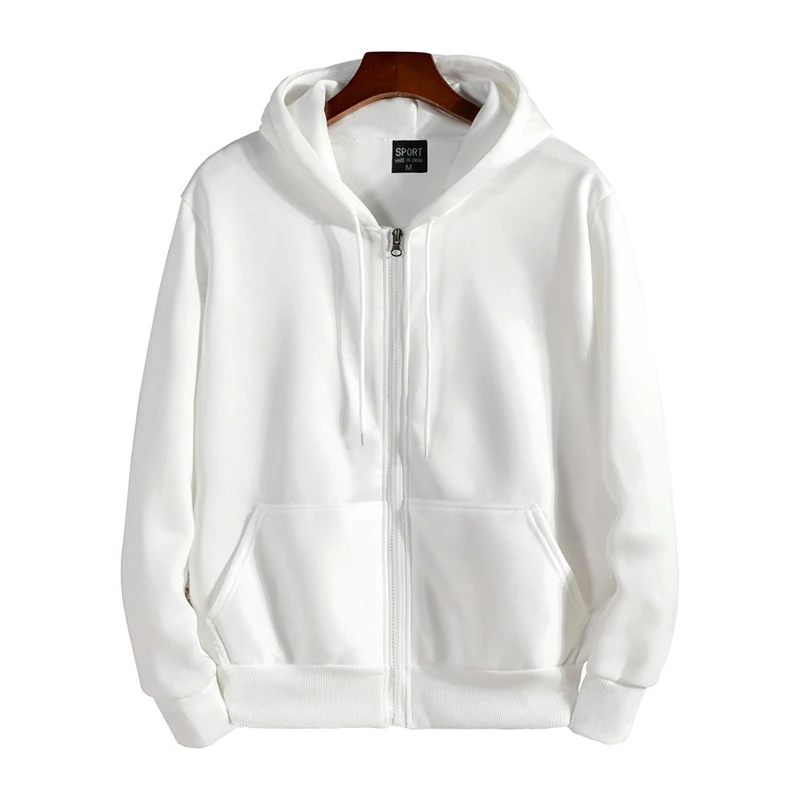 Reiß verschluss Hoodies Herbst Winter Herren neue Langarm – Bild 5