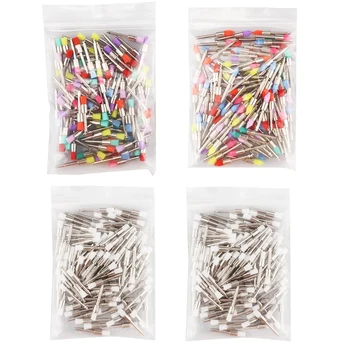 Dental Materialien Prophy Prophylaxe Pinsel Farbe Weiß Nylon Polieren Pinsel RA Schaft 2,35mm (100 Stück)
