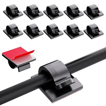 Kabelmanagement-Clips Organizer 20/40 Stück Kabelhalter Selbstklebender Kabelmanager Fixierklammer