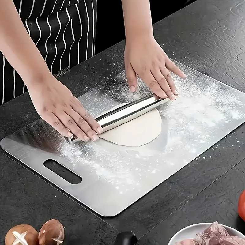 3-teilige Schneidebretter aus Edelstahl – BPA-frei – Bild 5