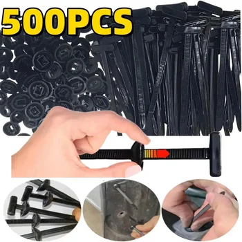 Nylon-Kabelbinder, selbstsichernd, robust, für den Innen- und Außenbereich, Allzweck-Kabelbinder (500 Stück)