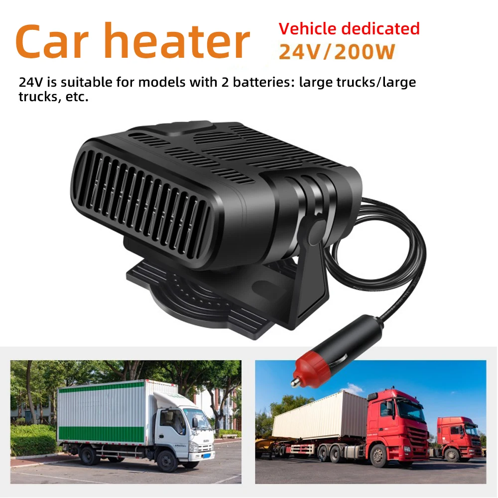 2 IN 1 Auto Kühlung & Heizung Lüfter 12V 120W 24V 200W Auto – Bild 3