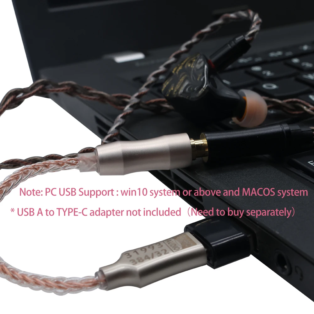 USB-C DAC Kopfhörerverstärker mit 3,5-mm-Klinke, HiFi – Bild 6