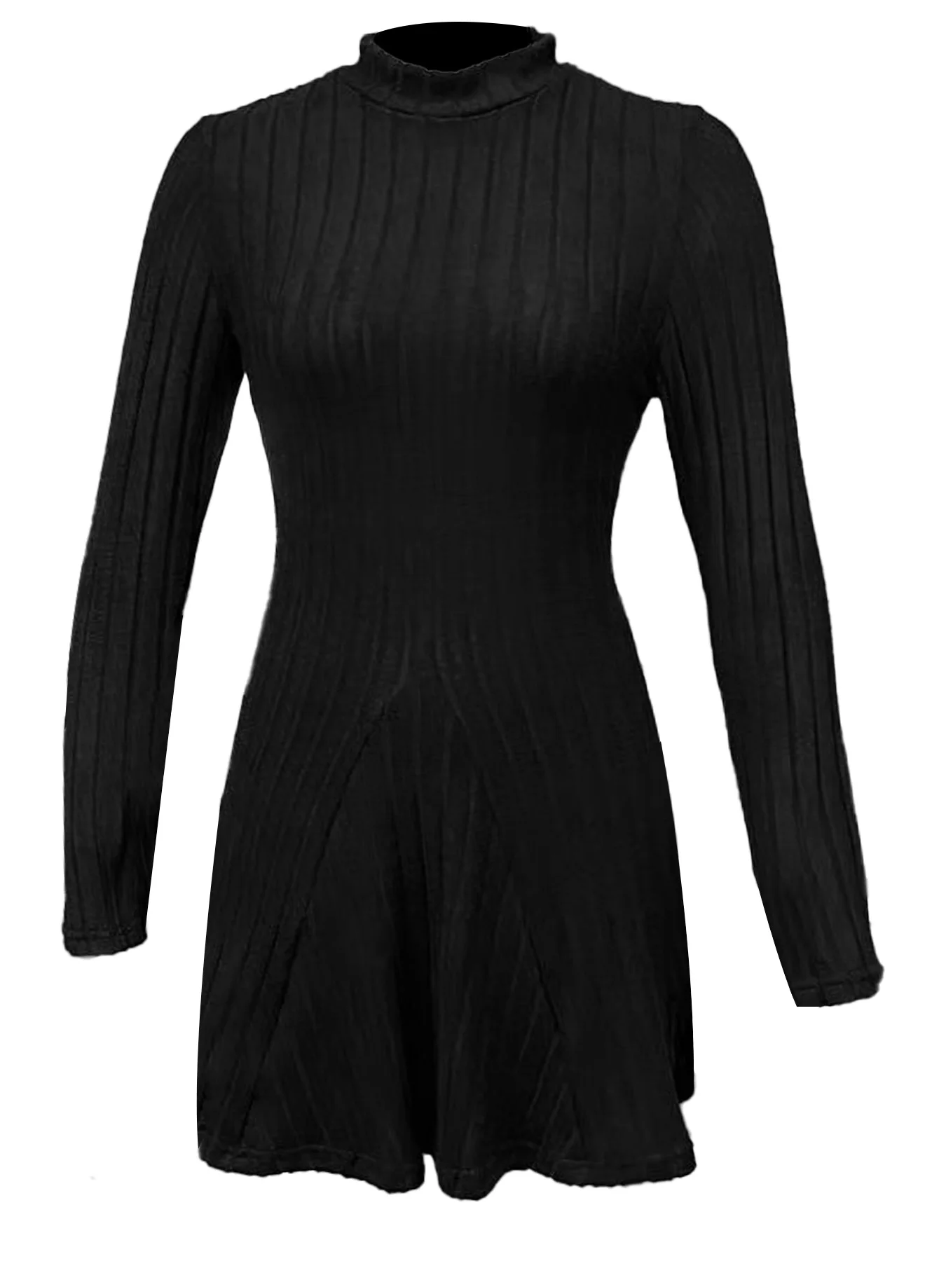 Damen-Kleid mit schmaler Passform, halbhohem Kragen – Bild 3