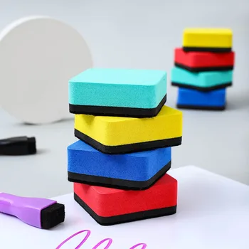 EVA Filz Whiteboard Radiergummi Büro Liefert Dual-farbe Magnetische Marker Reiniger Platz Tafel (2 Stück)