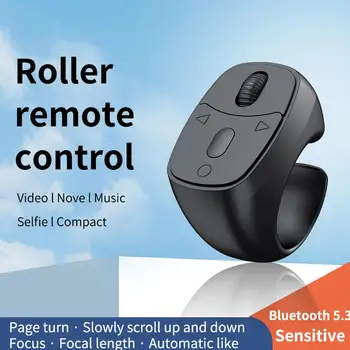 Mini Wireless Bluetooth Page Turner, Fingertip Ring-Fernbedienung für iPhone Android iPad Kindle