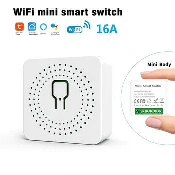 16A Wifi Smart Switch Smart Home Lichtschalter Modul 2-Wege-Steuerung Funktioniert mit Tuya Smart Life Alexa