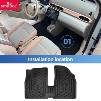 Leapmotor T03 EV 2024 2025 2026 Auto-Fußmatten Kofferraummatte TPE 3D Fußmatte Geruchlos Schale Anto Zubehör